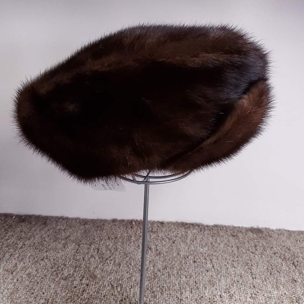 Mink Fur Oversized Kangol Hat